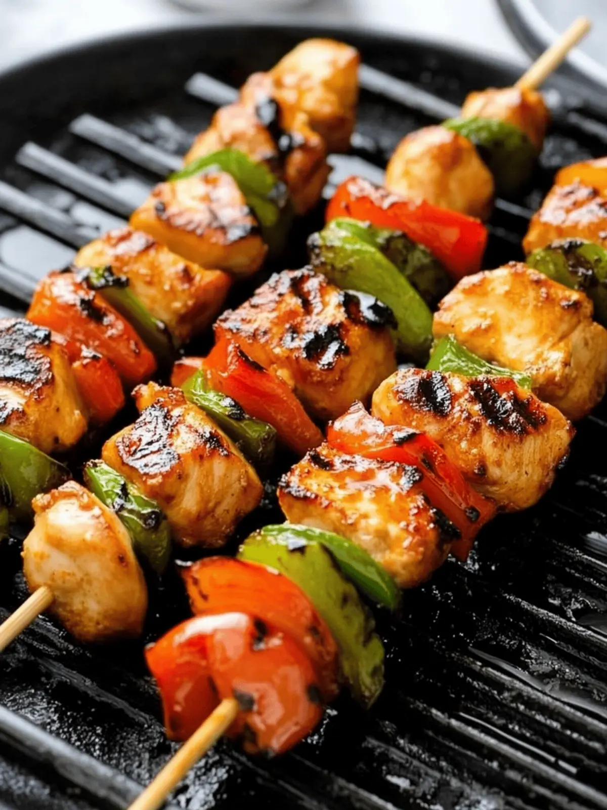 Maple Glazed Grilled Chicken Kabobs