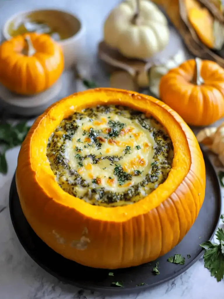 Cheese Stuffed Pumpkin