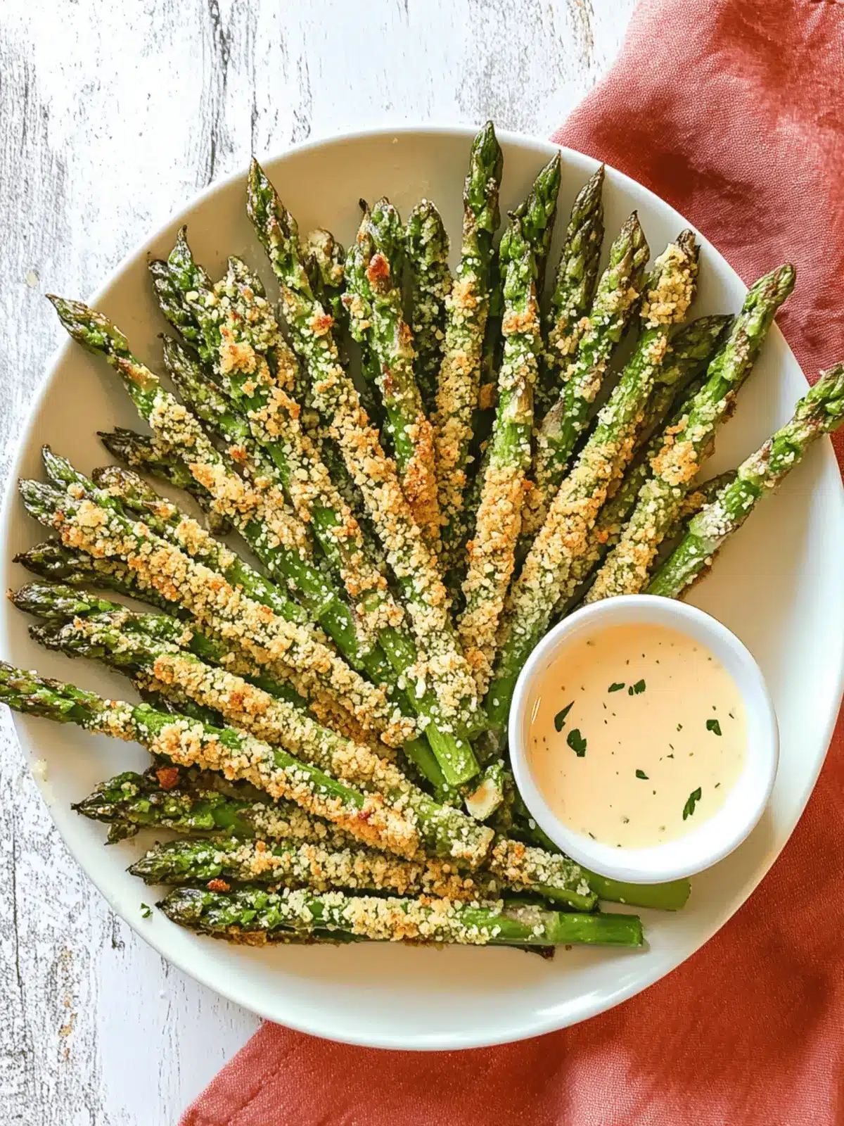 Parmesan Crusted Asparagus Spears