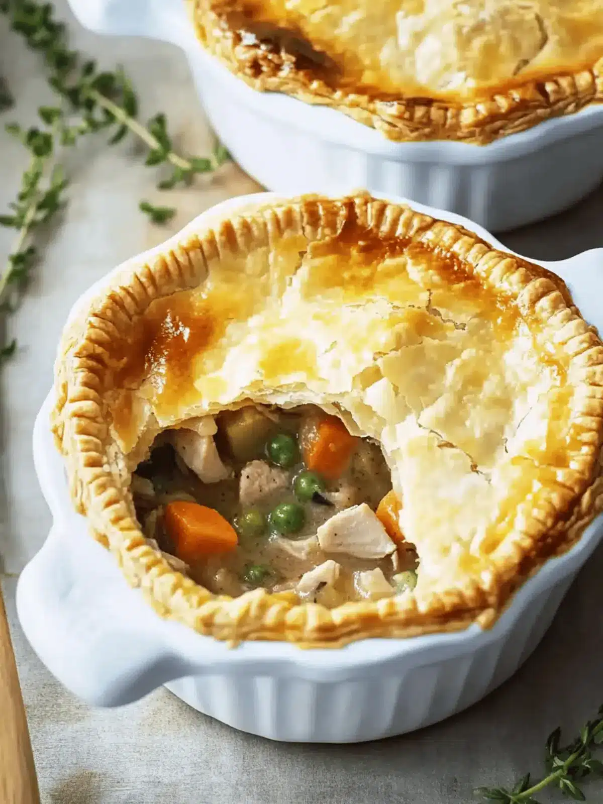 Leftover Turkey Pot Pies