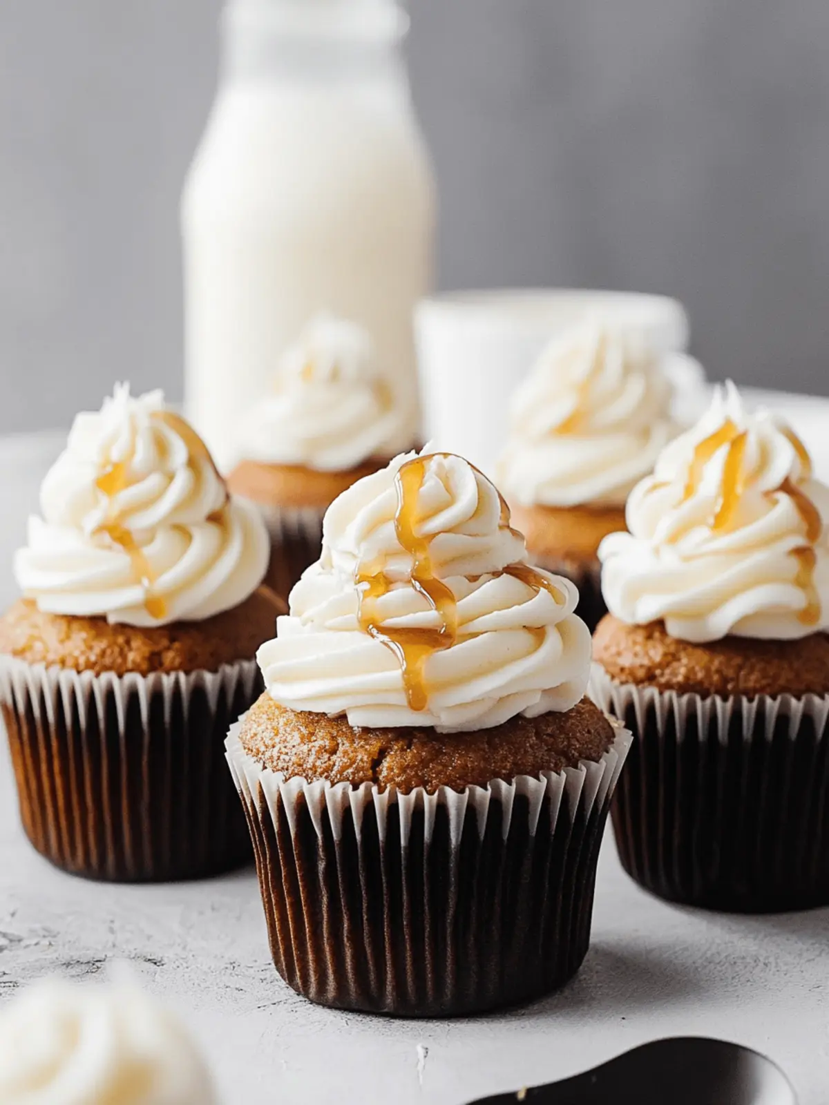 Sweet Potato Cupcakes with Salted Maple Caramel