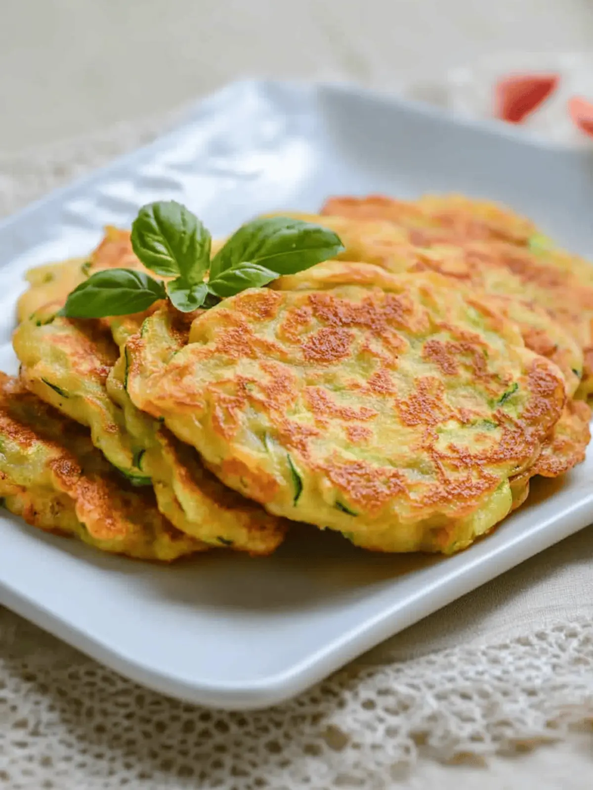 Zucchini Blossom Pancakes