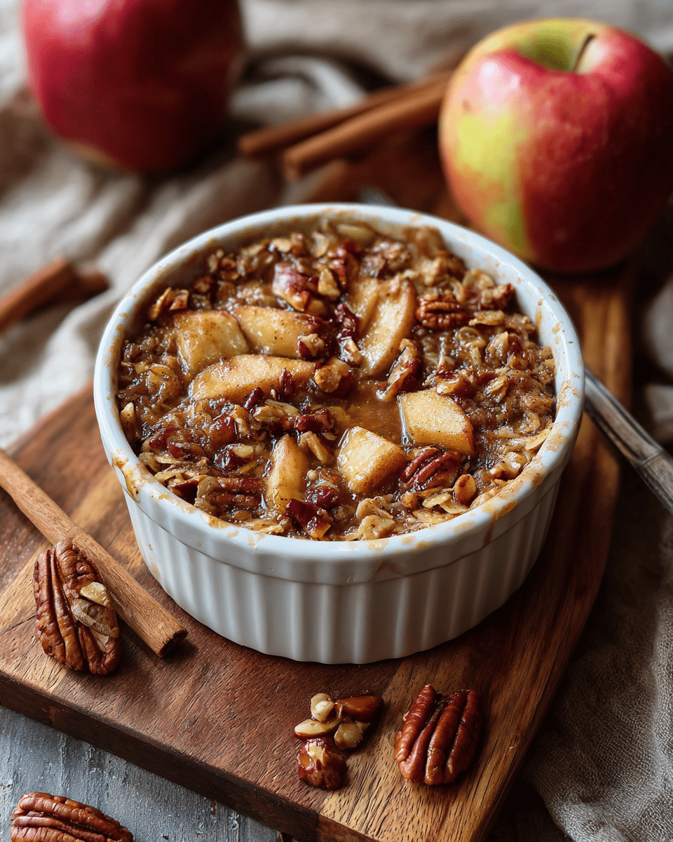Apple Pecan Baked Oatmeal