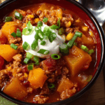 Butternut Squash and Turkey Chili