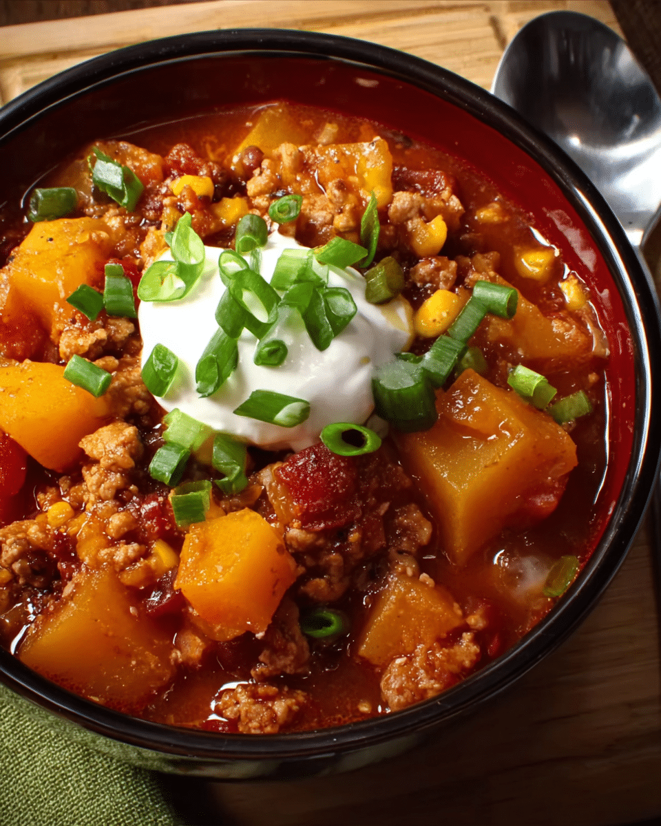 Butternut Squash and Turkey Chili