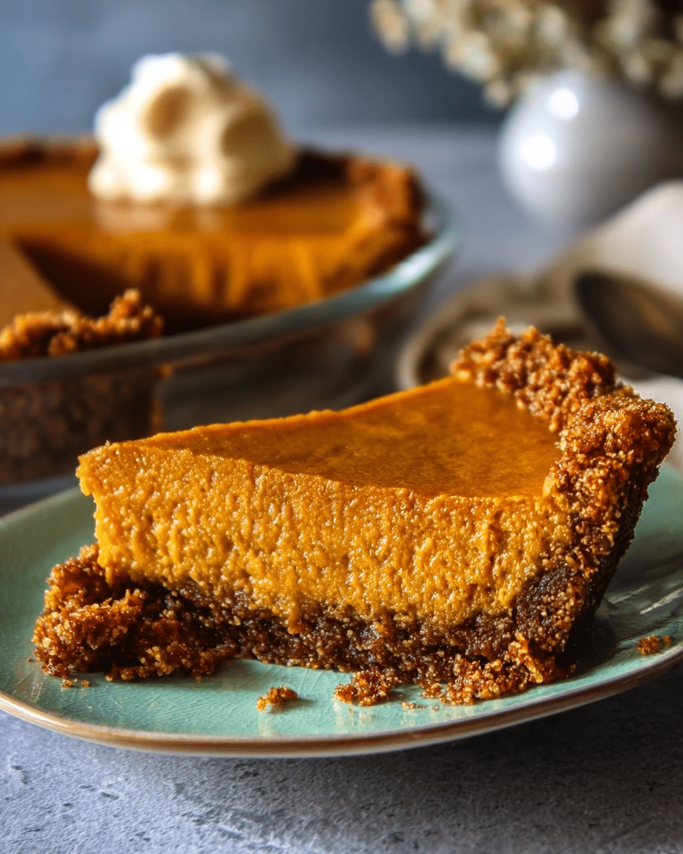 Chai Butternut Squash Pie with Gluten-Free Nut Crust