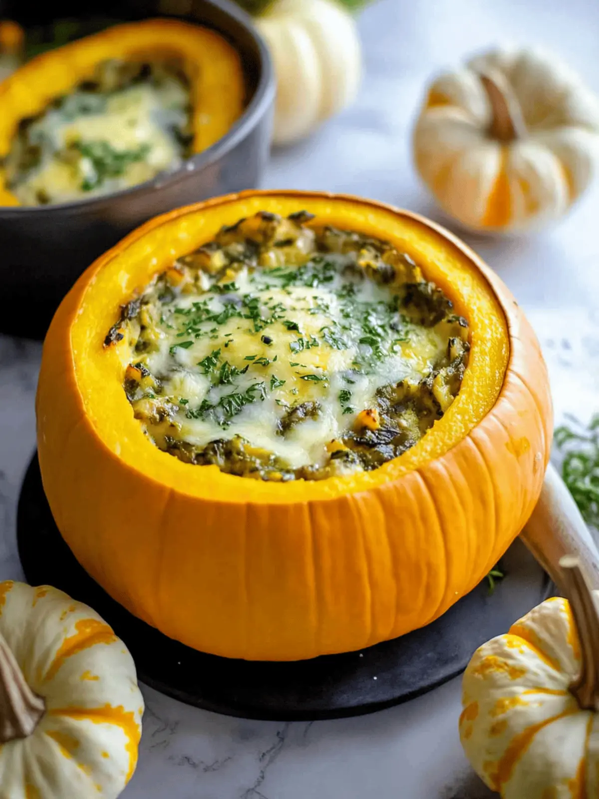 Cheese Stuffed Pumpkin
