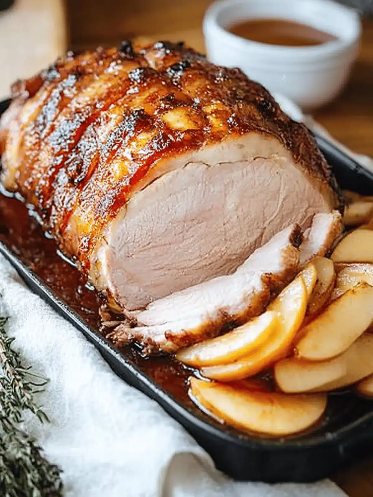 Pork Roast with Apple Brandy Glaze