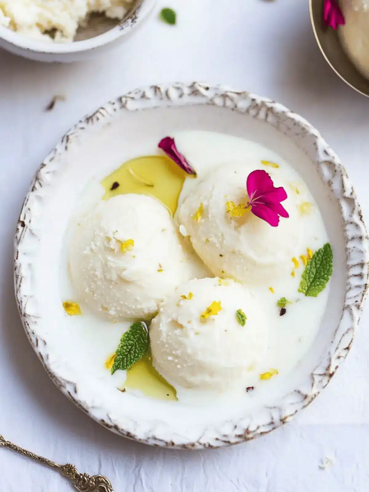 Soft Milk Powder Rasmalai