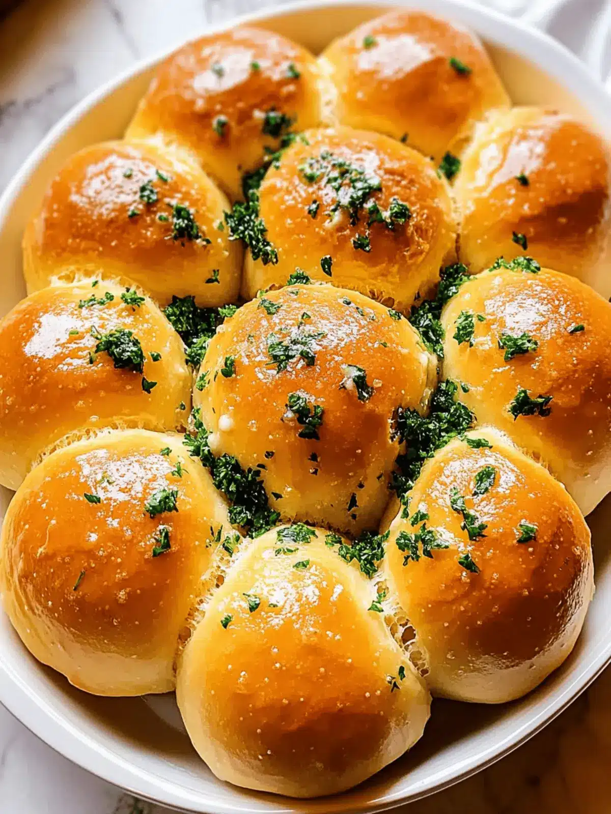 Garlic Butter Dinner Rolls