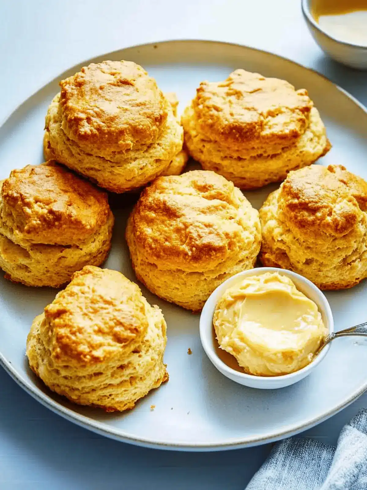 Pumpkin Biscuits With Honey Butter