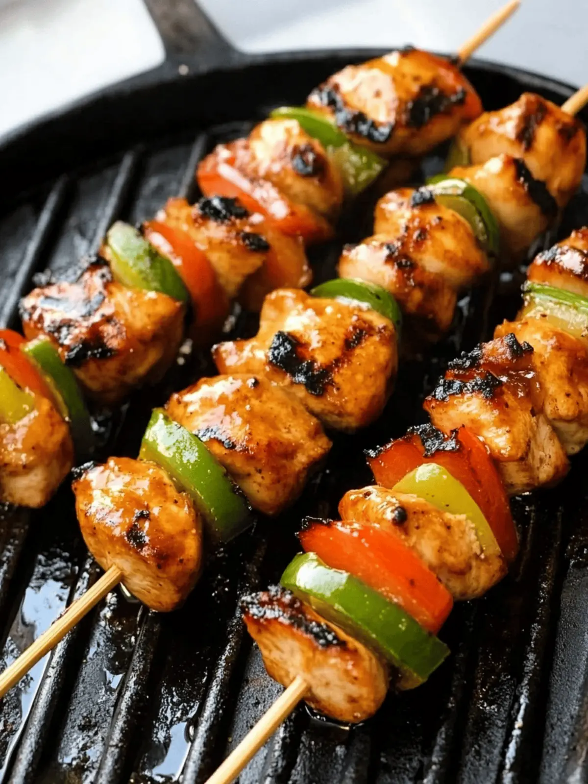 Maple Glazed Grilled Chicken Kabobs