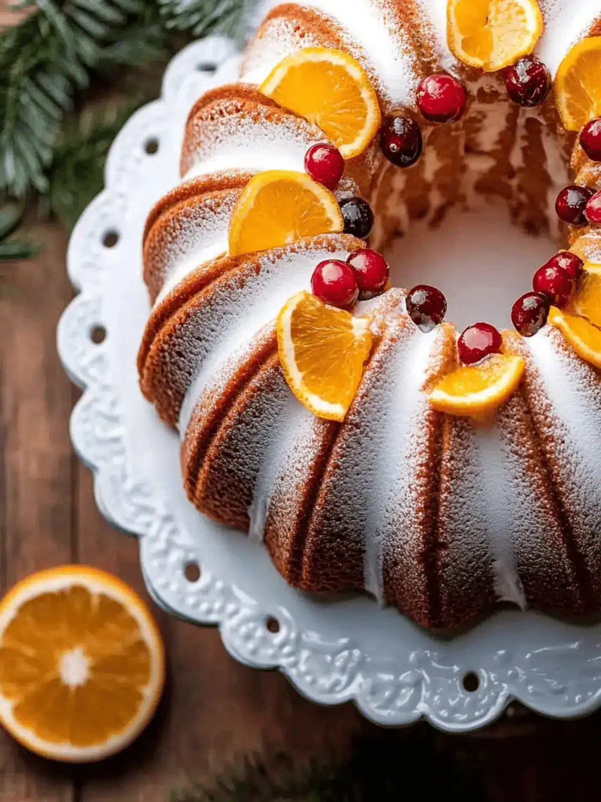 Cranberry Orange Bundt Cake