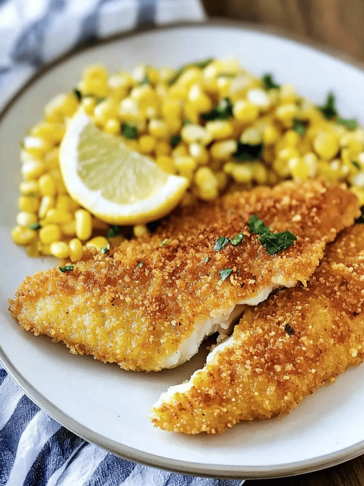 Cornmeal and Rice Crusted Catfish