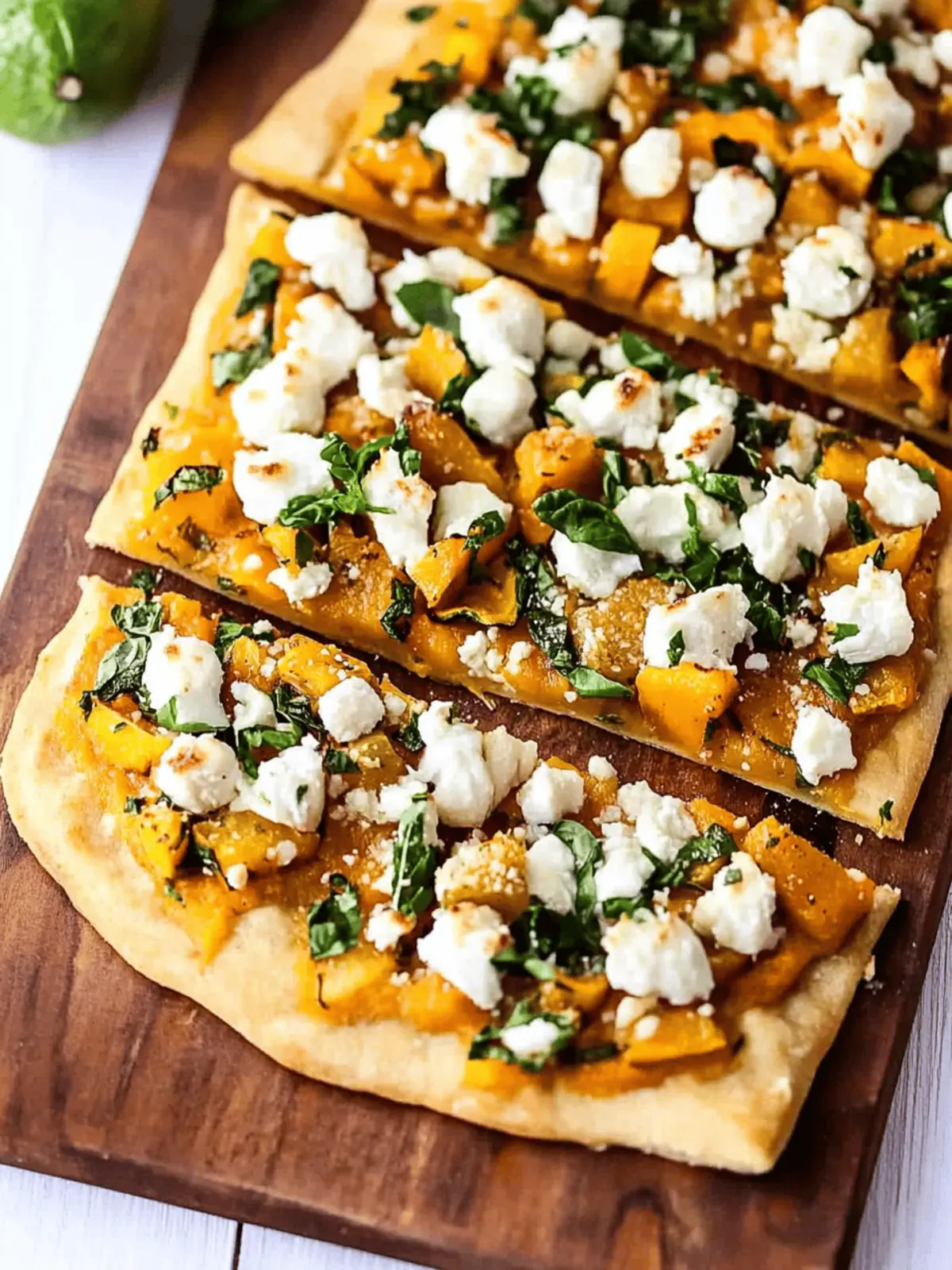 Acorn Squash and Goat Cheese Flatbread