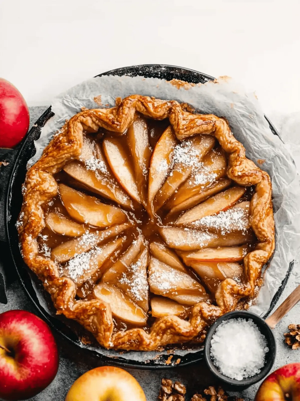 salted caramel apple galette