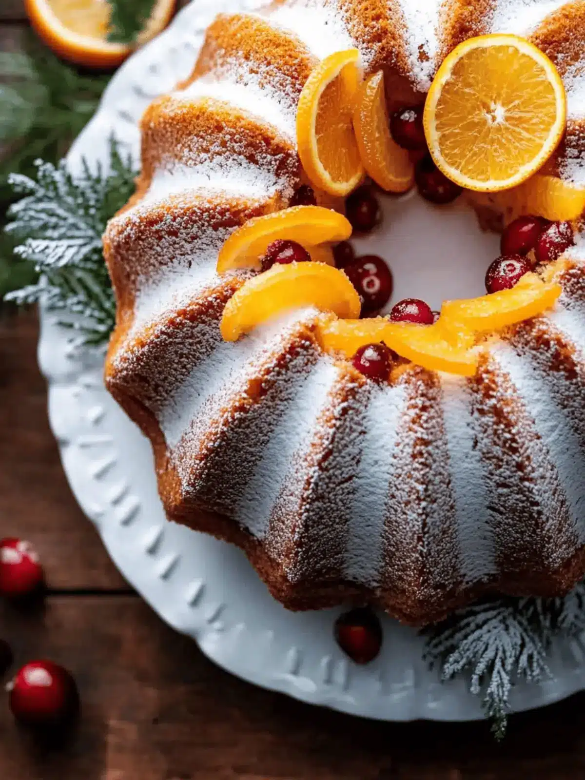 Cranberry Orange Bundt Cake