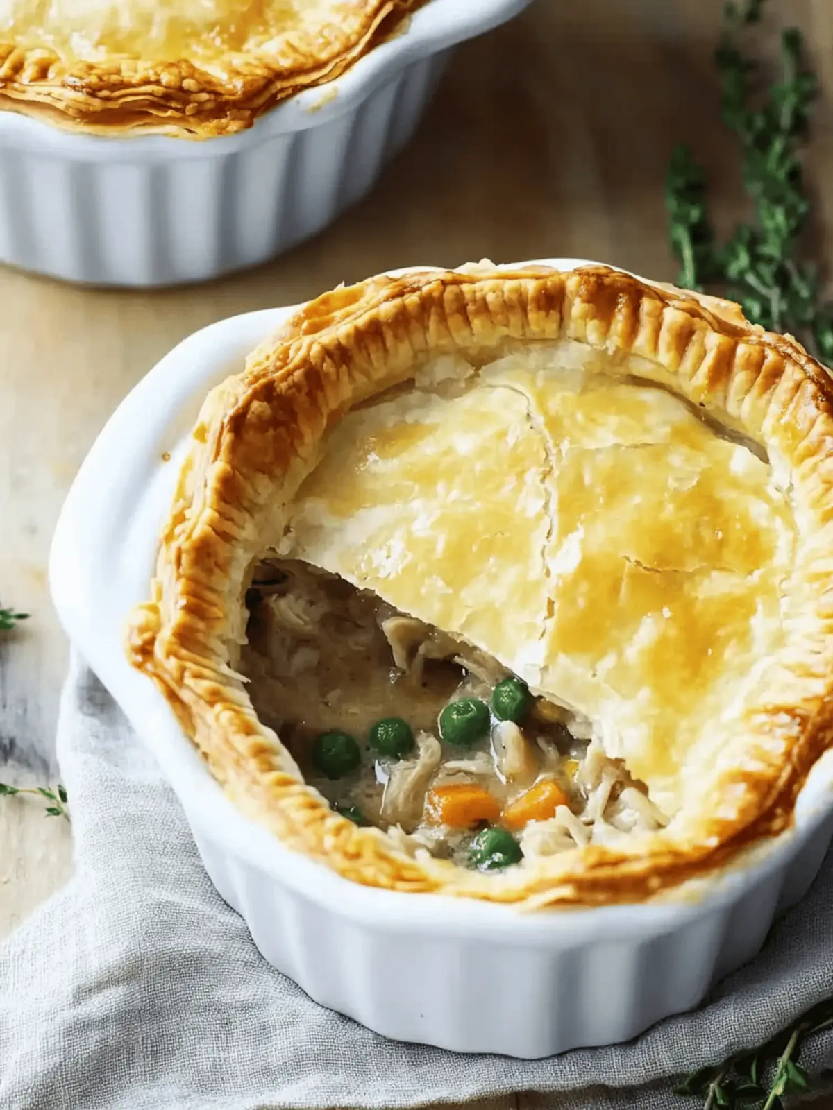 Leftover Turkey Pot Pies