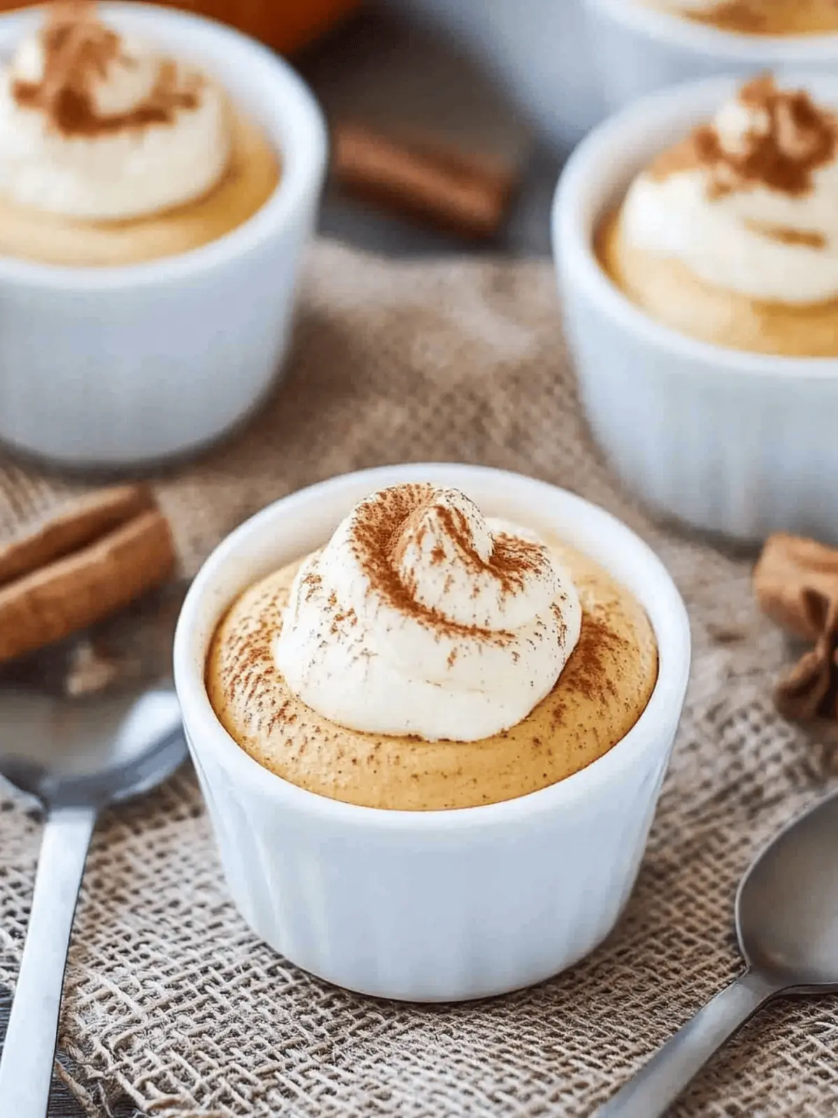 No bake pumpkin cheesecake mousse