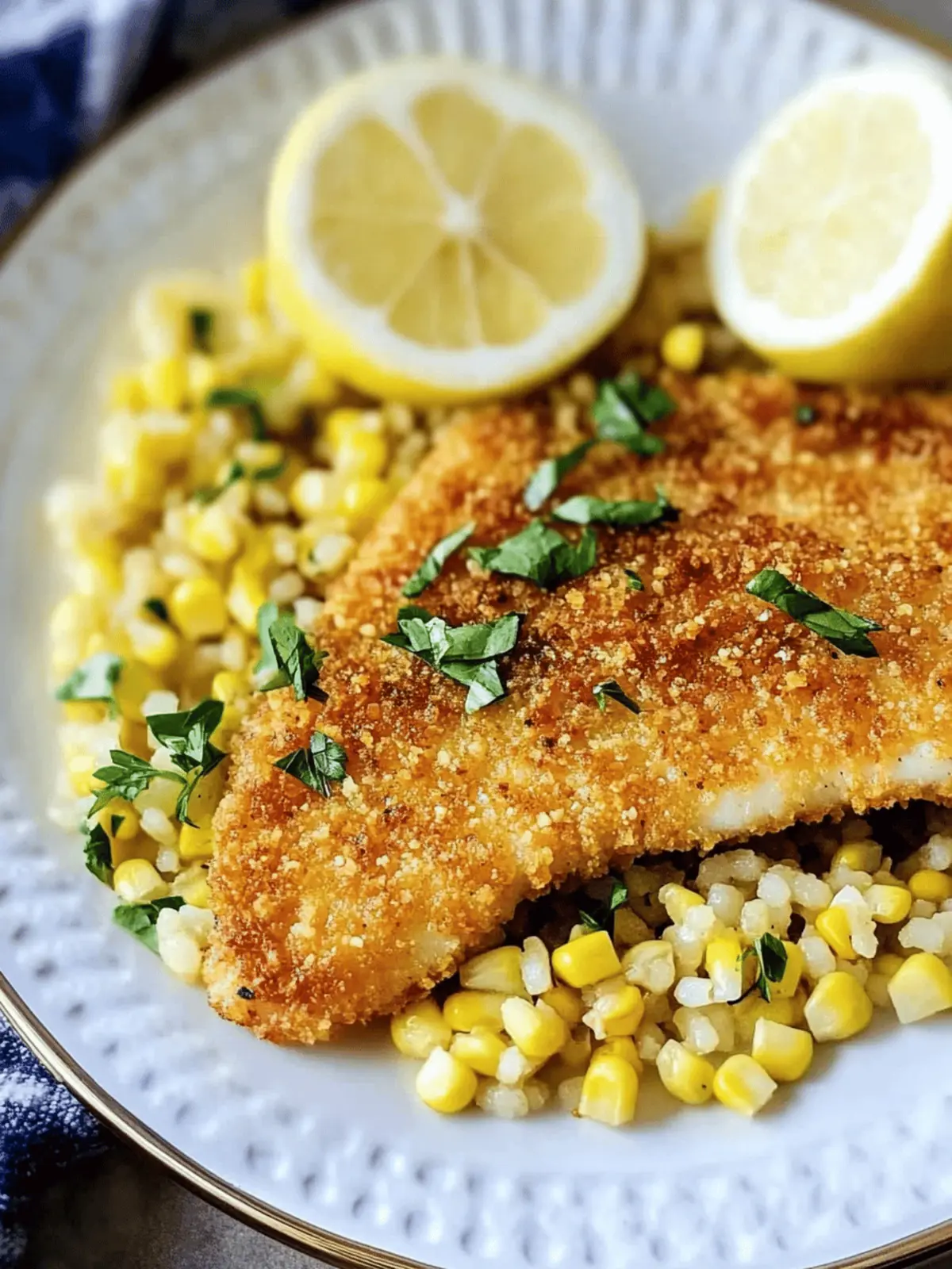 Cornmeal and Rice Crusted Catfish