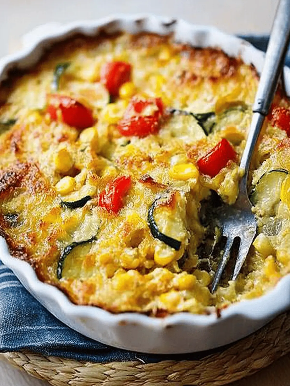 Corn and Vegetable Gratin With Cumin