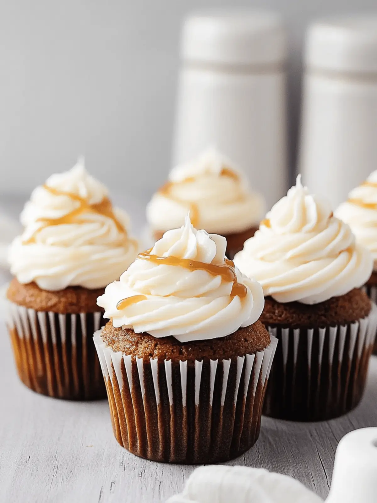 Sweet Potato Cupcakes with Salted Maple Caramel