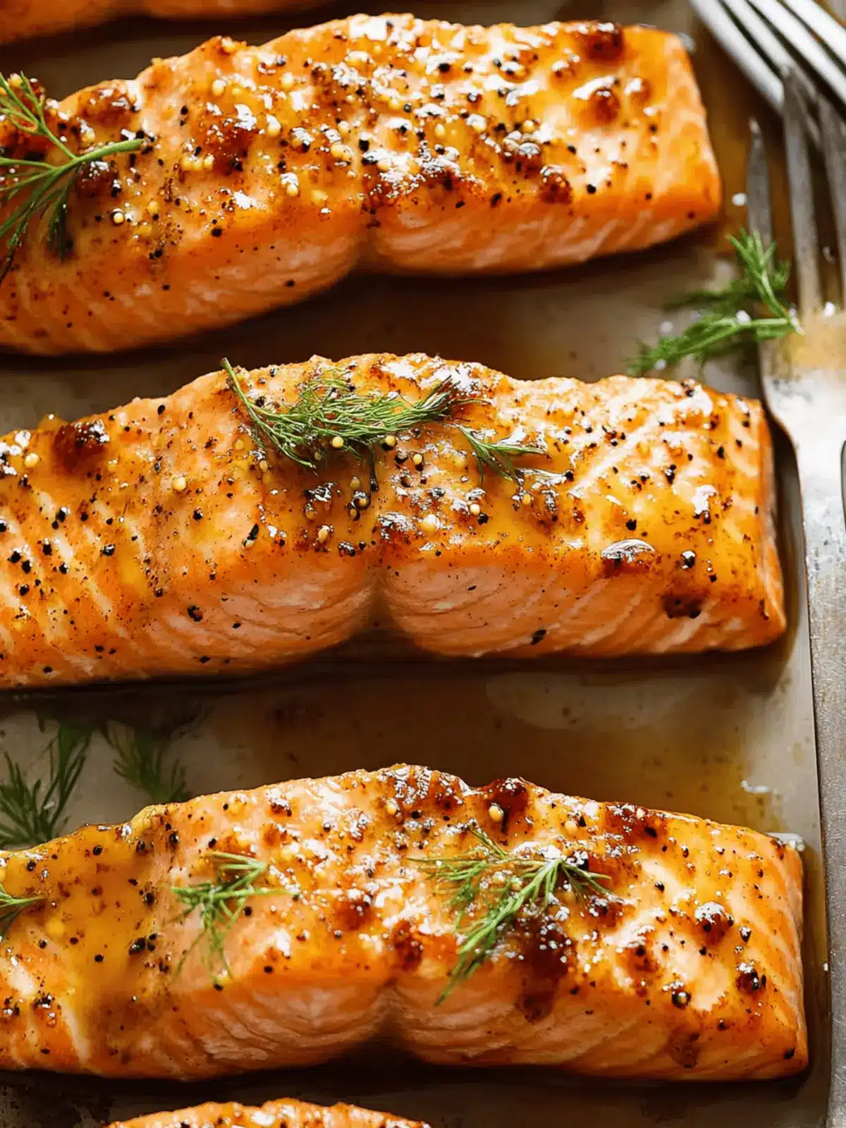 Maple Mustard Glazed Salmon