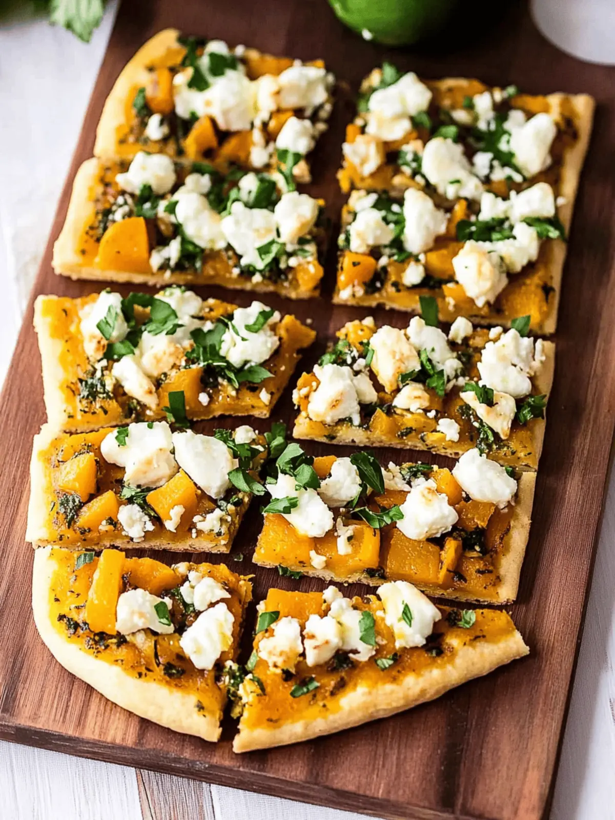 Acorn Squash and Goat Cheese Flatbread