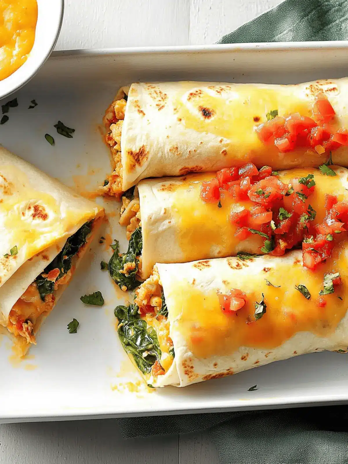 Spinach Burritos