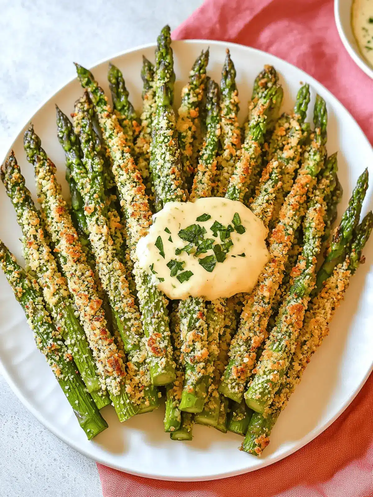 Parmesan Crusted Asparagus Spears