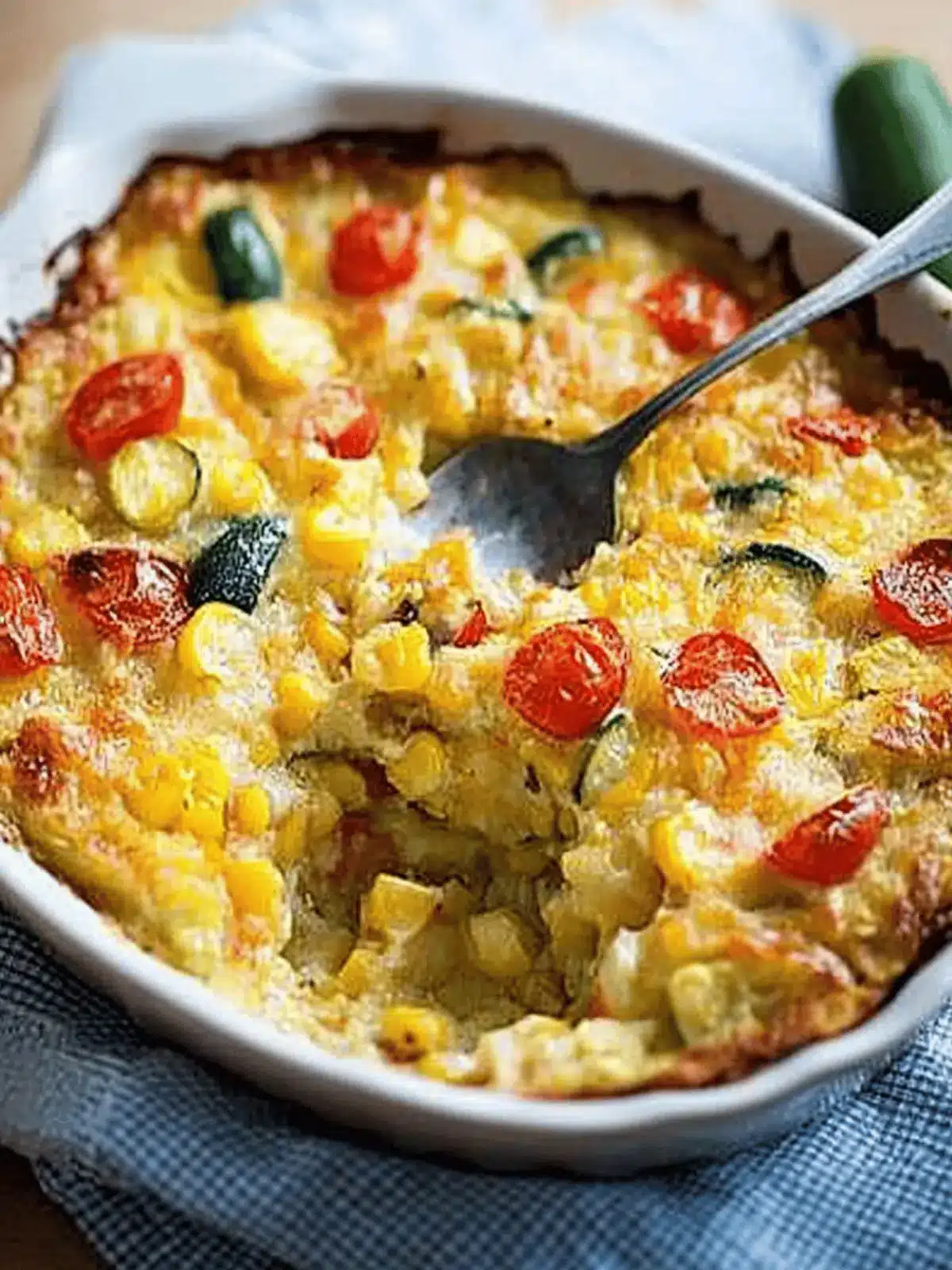 Corn and Vegetable Gratin With Cumin