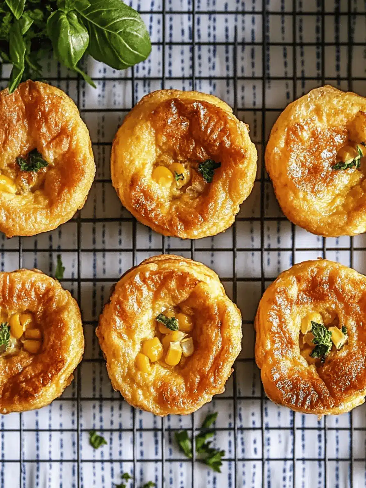 Mini Corn Soufflé Omelets
