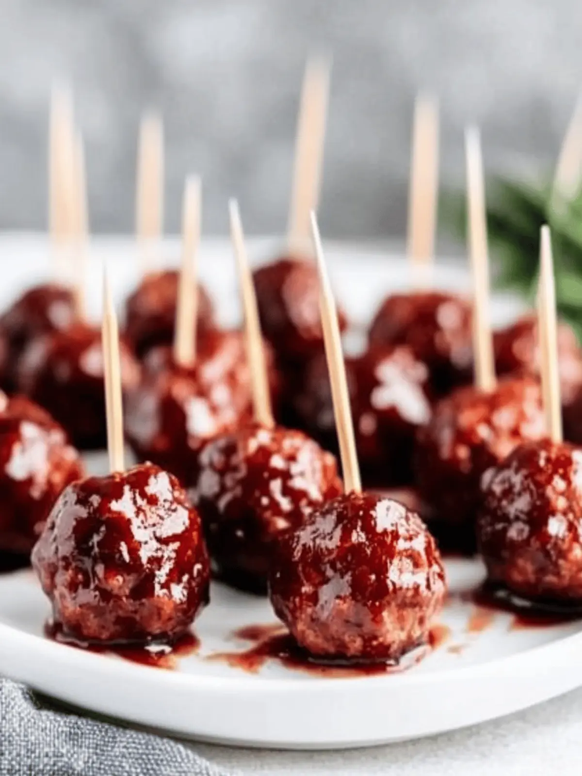 Slow Cooker Sweet & Spicy BBQ Cranberry Turkey Meatballs