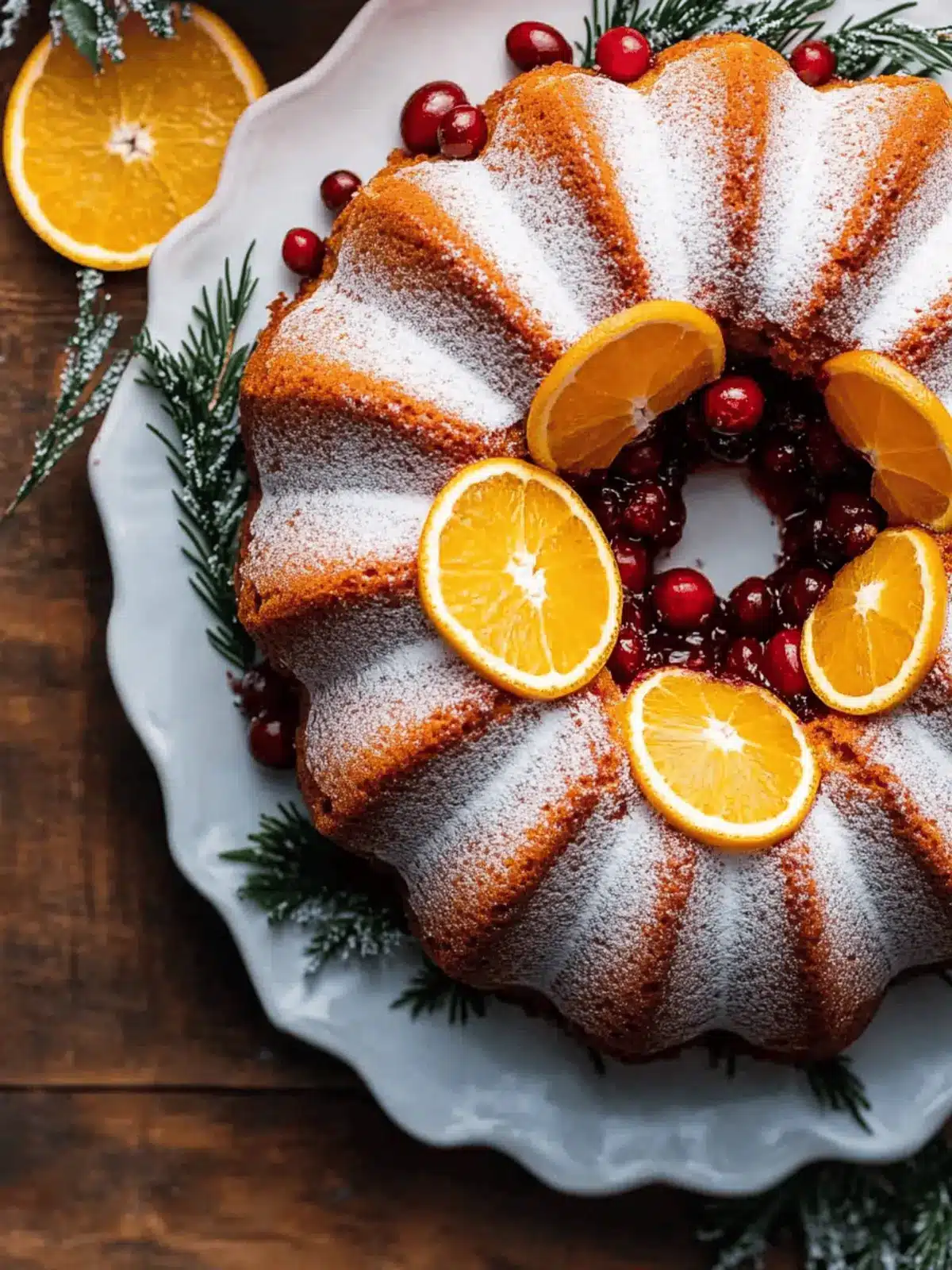 Cranberry Orange Bundt Cake