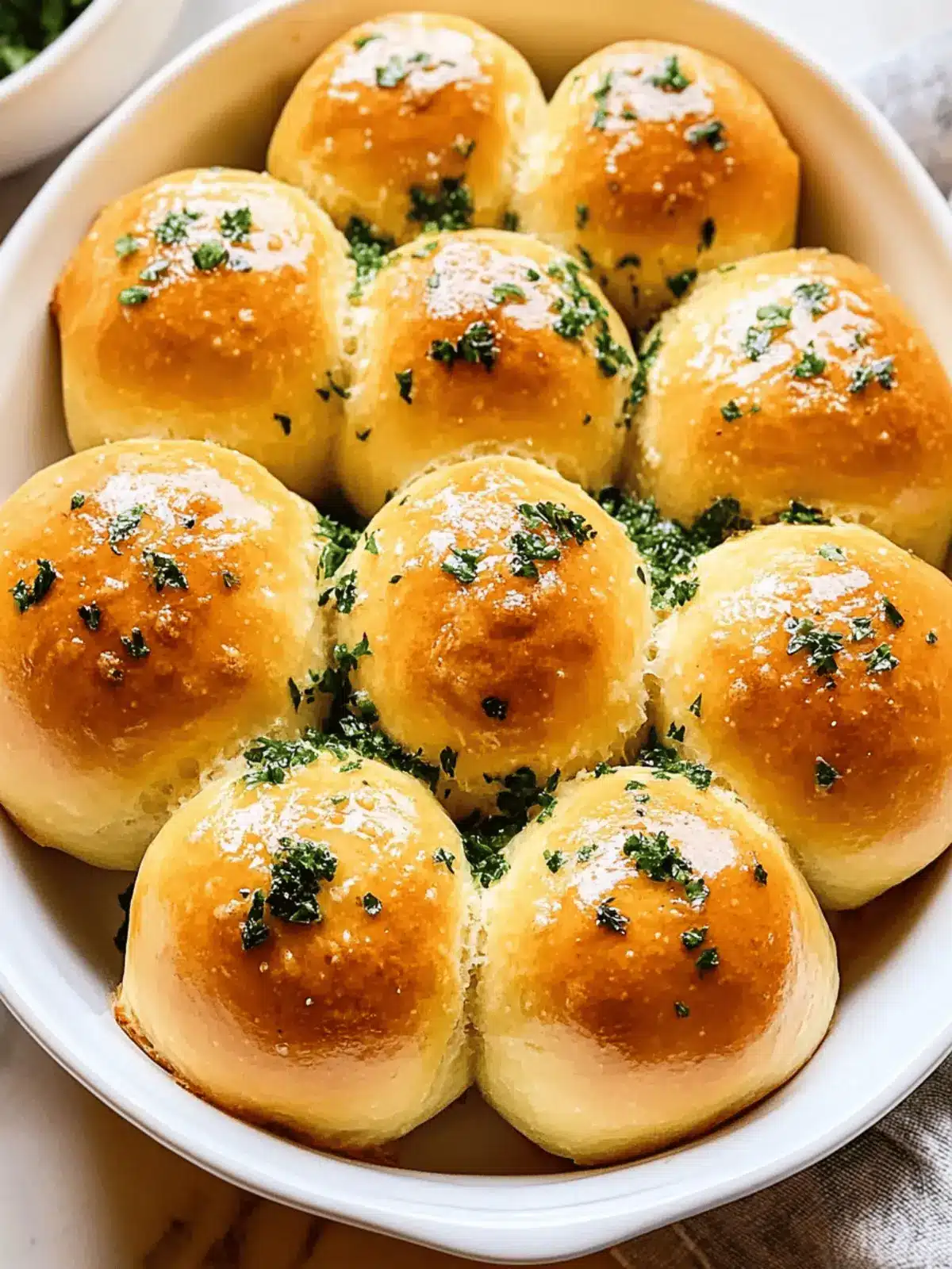 Garlic Butter Dinner Rolls