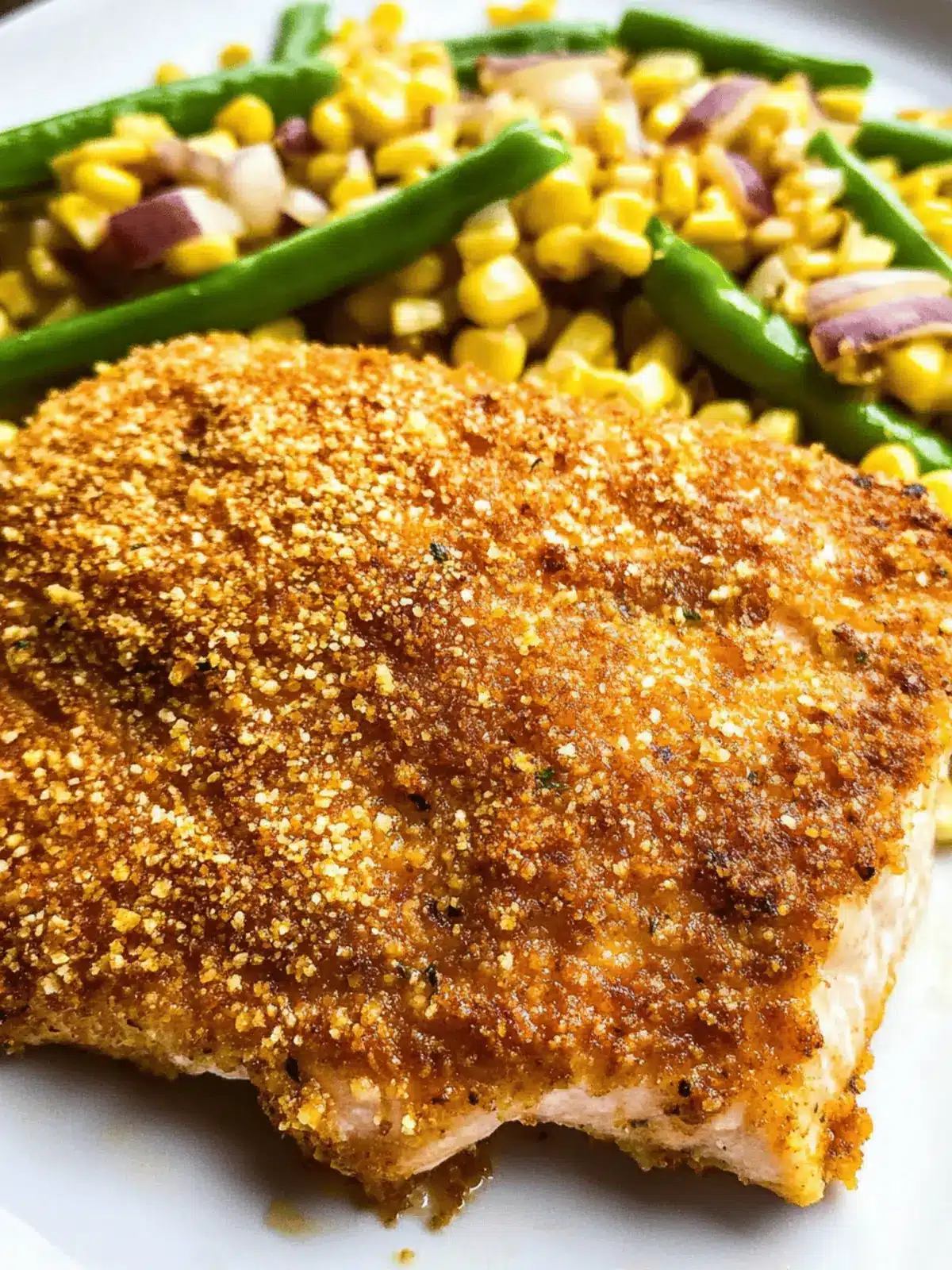 Cornmeal Crusted Salmon