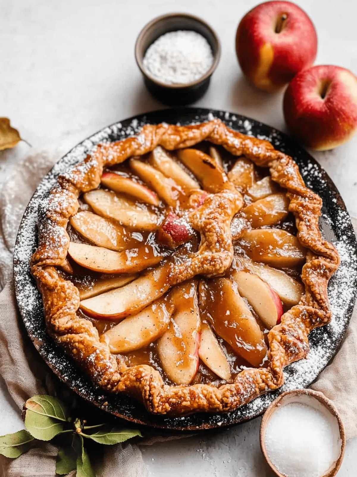 salted caramel apple galette