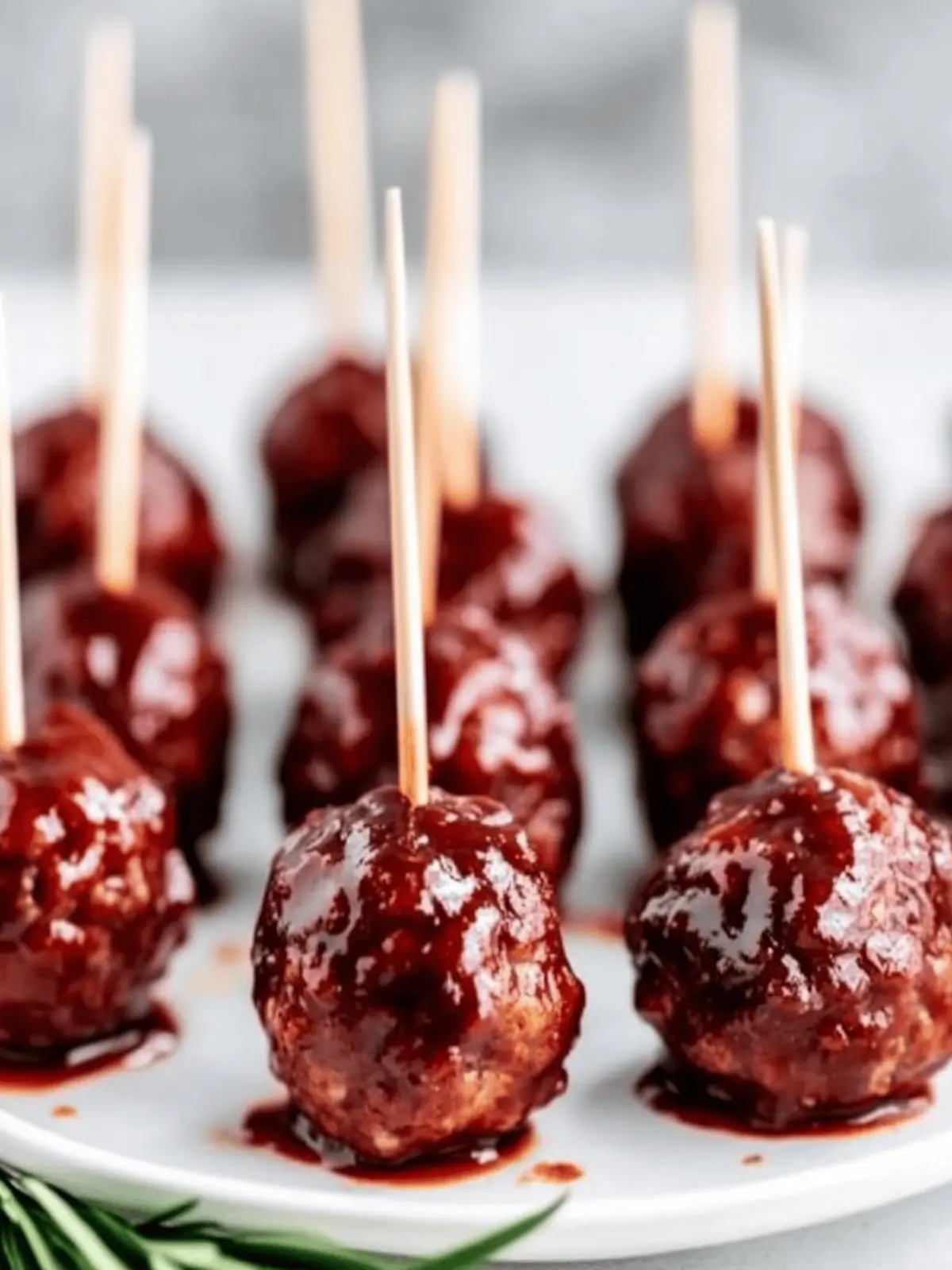 Slow Cooker Sweet & Spicy BBQ Cranberry Turkey Meatballs