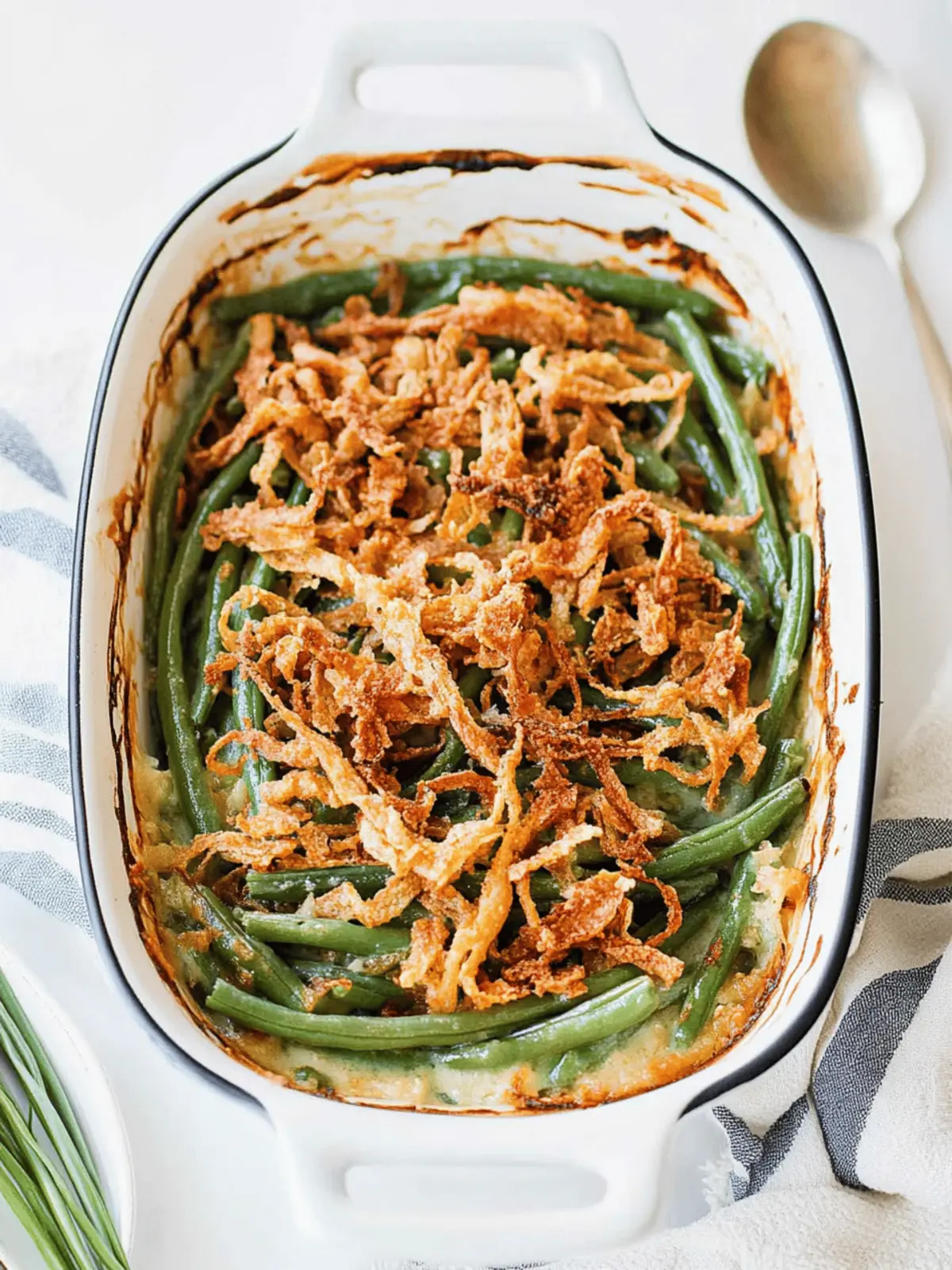 Green Bean Casserole with Crispy Onions