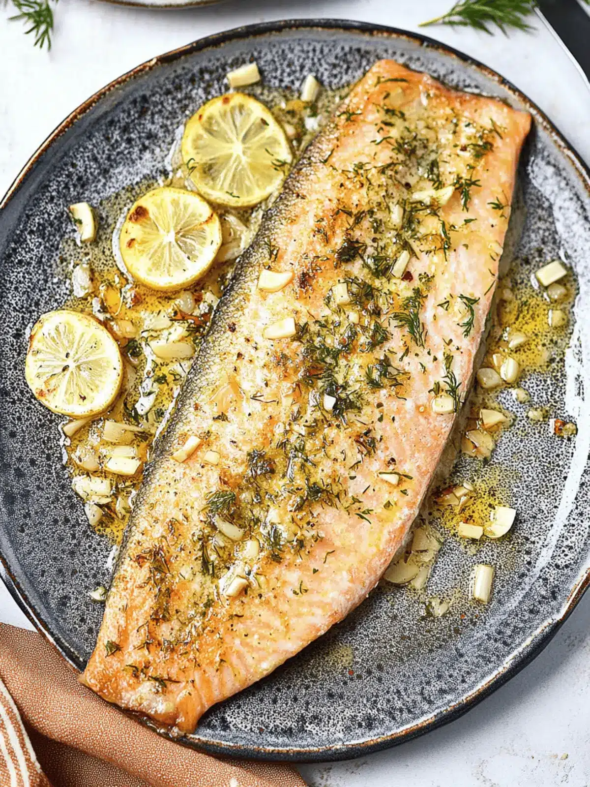 Baked Rainbow Trout With Garlic Butter