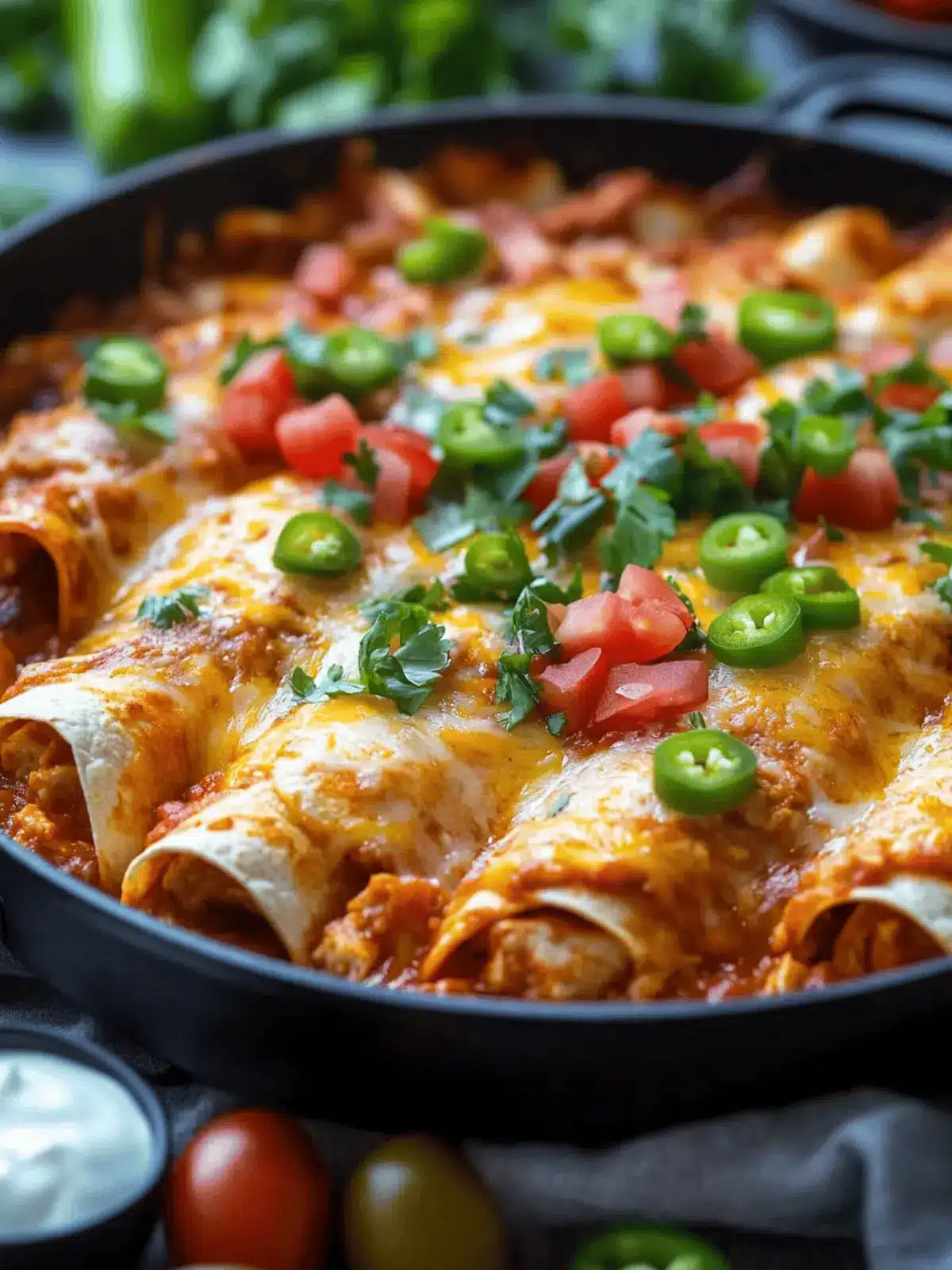 Turkey Enchiladas Skillet