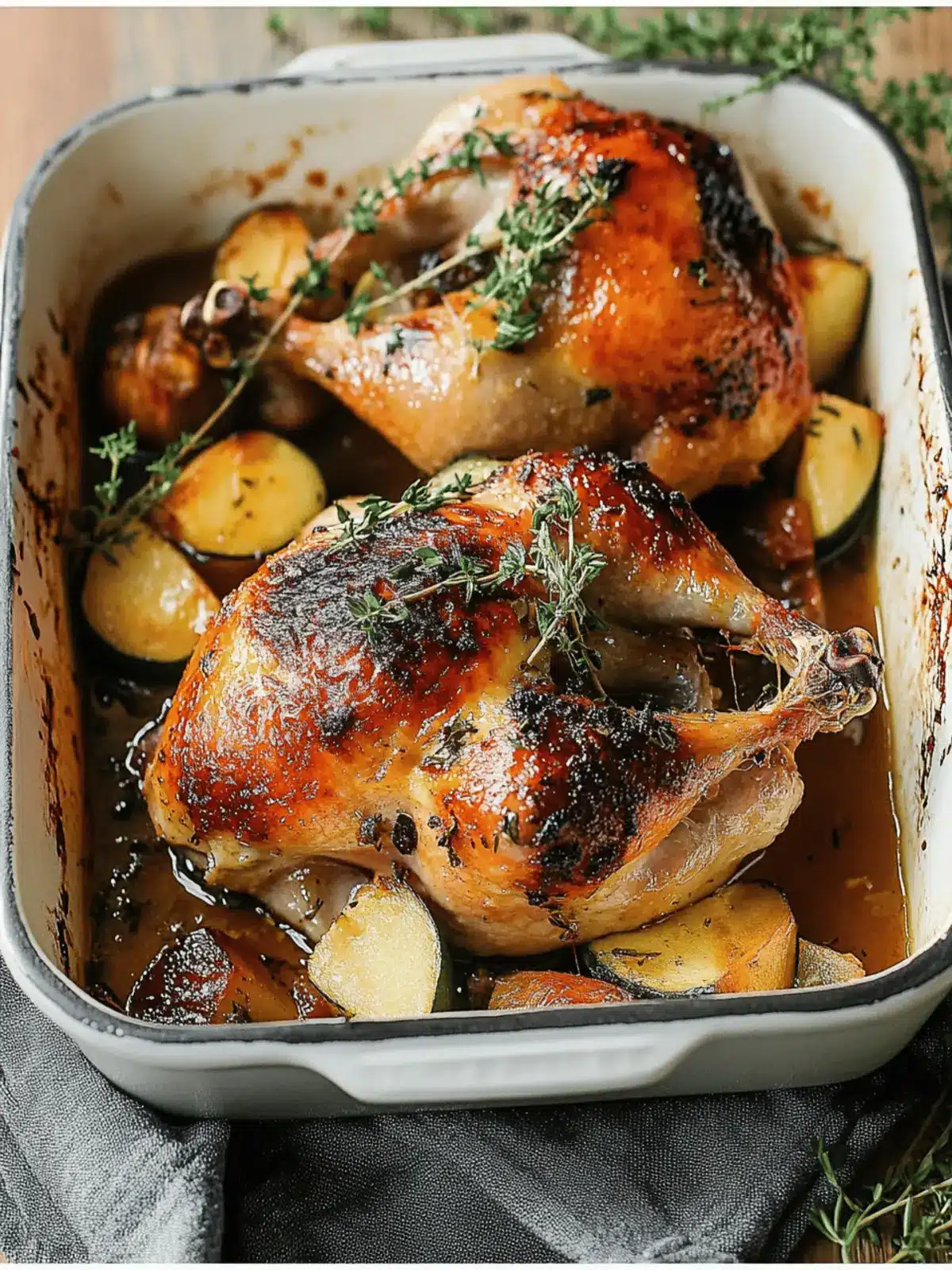 Cider Maple Oven Roasted Cornish Hen