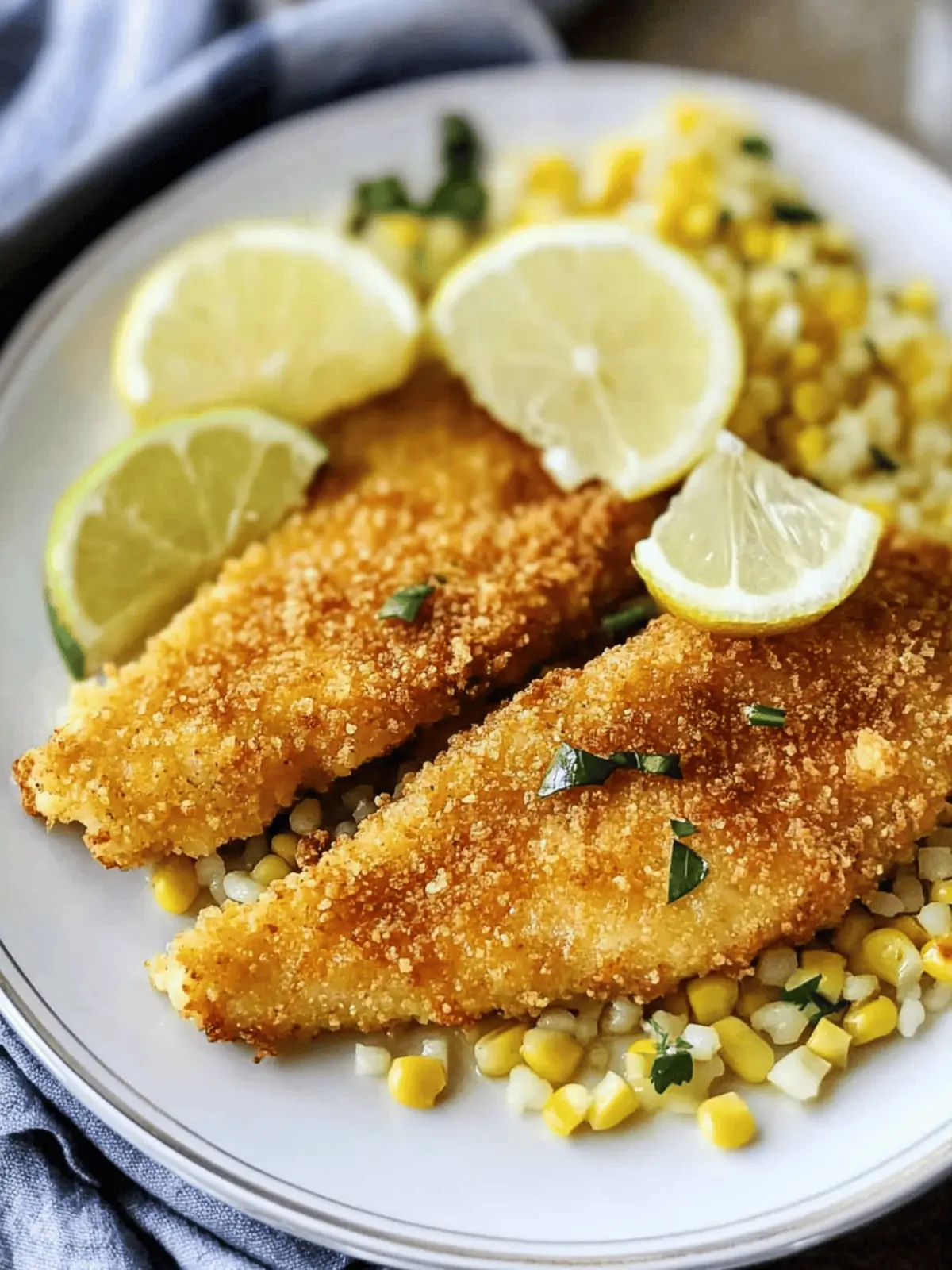 Cornmeal and Rice Crusted Catfish