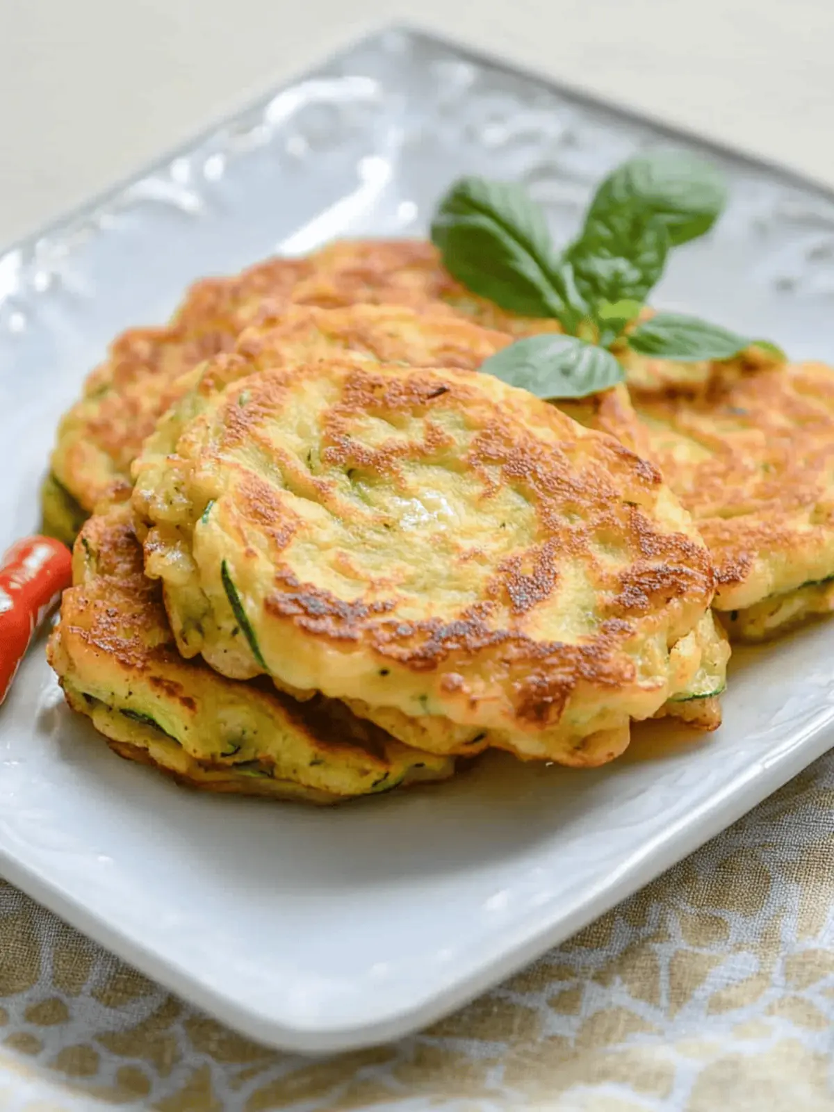 Zucchini Blossom Pancakes