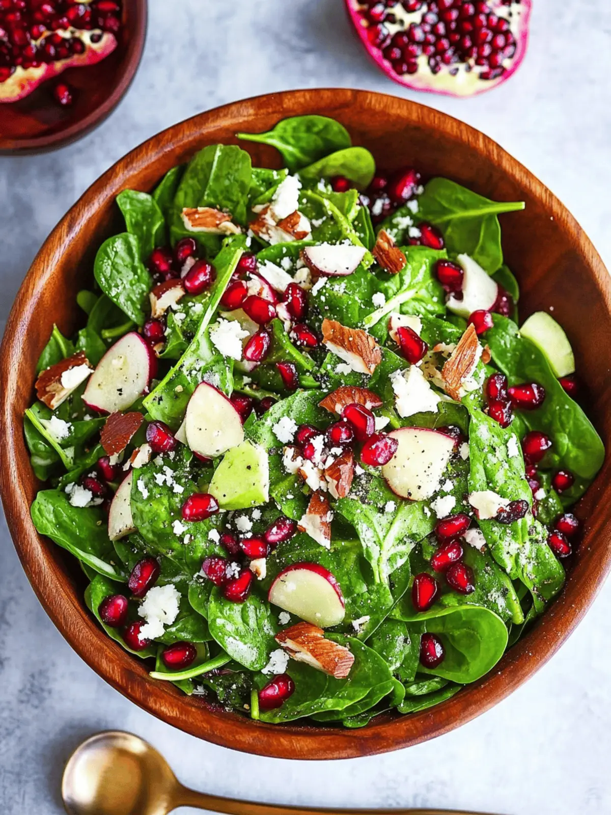 Spinach Pomegranate Salad