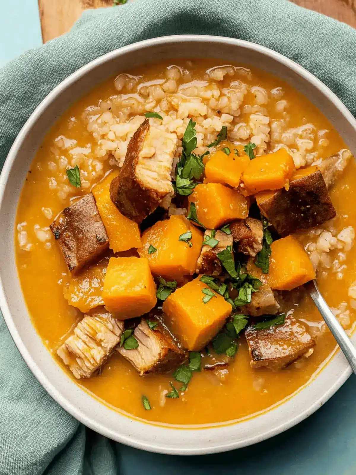 Turkey Sweet Potato Soup