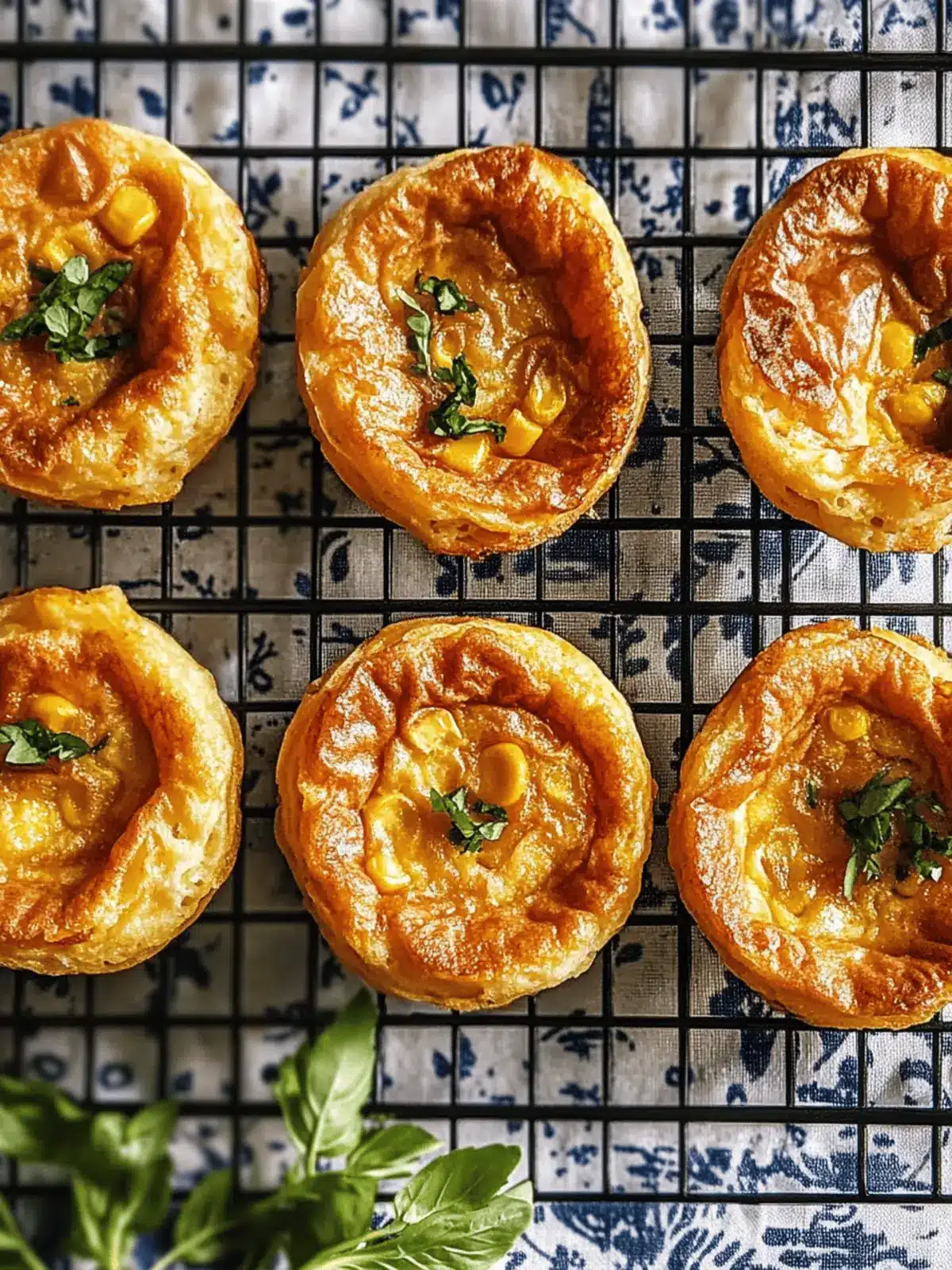 Mini Corn Soufflé Omelets