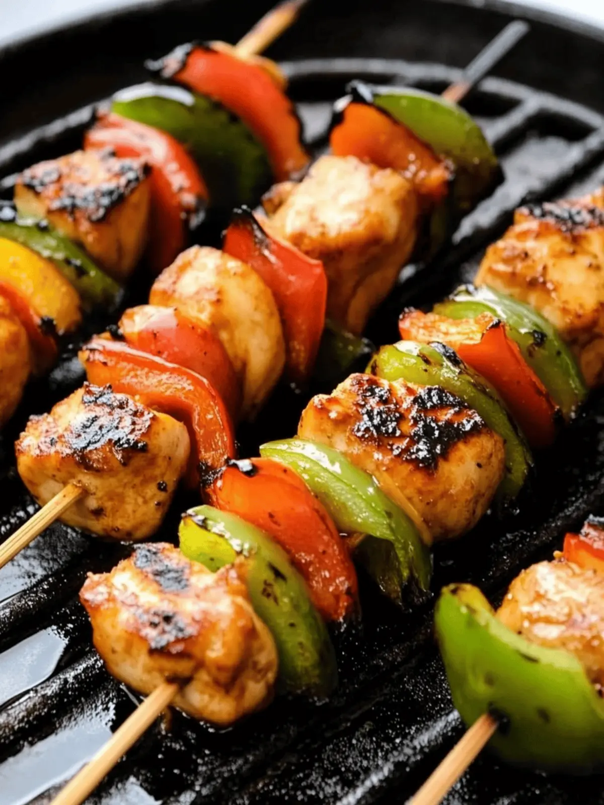 Maple Glazed Grilled Chicken Kabobs