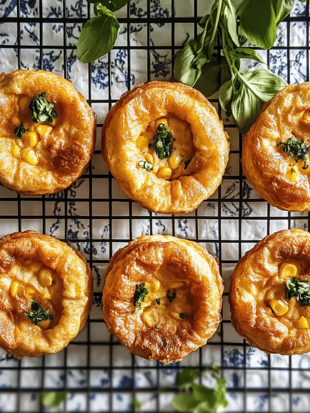 Mini Corn Soufflé Omelets