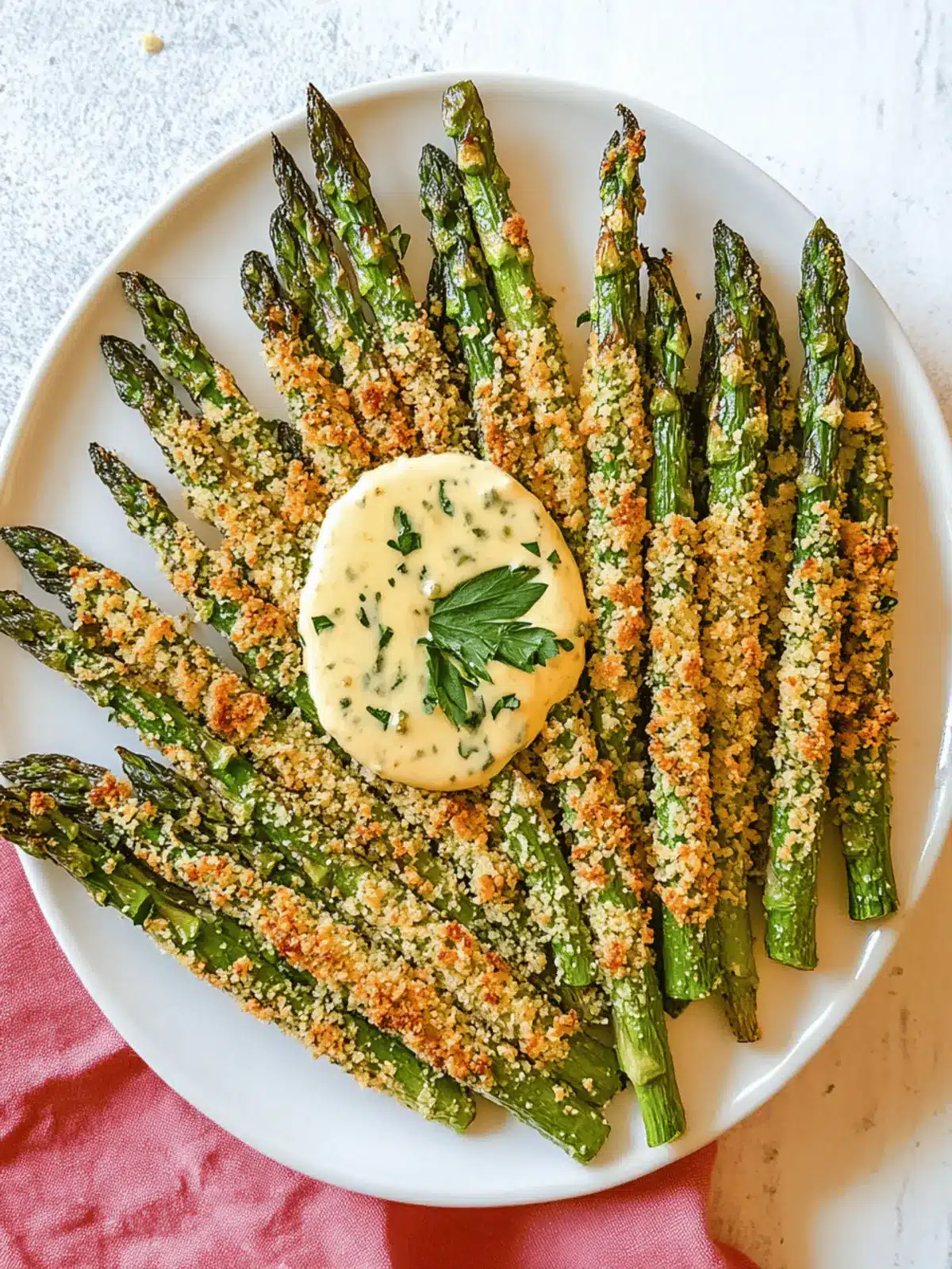 Parmesan Crusted Asparagus Spears